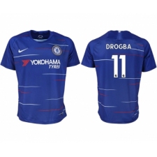 2018-19 Chelsea FC 11 DROGBA Home Thailand Soccer Jersey