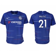 2018-19 Chelsea FC 21 MATIC Home Thailand Soccer Jersey