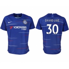 2018-19 Chelsea FC 30 DAVID LUIZ Home Thailand Soccer Jersey