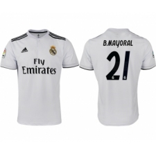 2018-19 Real Madrid 21 B.MAYORAL Home Thailand Soccer Jersey