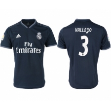 2018-19 Real Madrid 3 VALLEJO Away Thailand Soccer Jersey