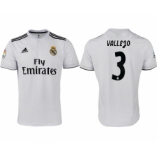 2018-19 Real Madrid 3 VALLEJO Home Thailand Soccer Jersey