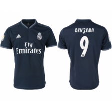 2018-19 Real Madrid 9 BENZEMA Away Thailand Soccer Jersey