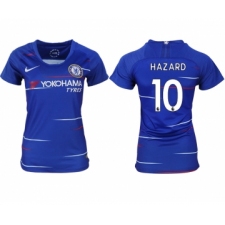2018-19 Chelsea 10 HAZARD Home Women Soccer Jersey