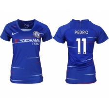 2018-19 Chelsea 11 PEDRO Home Women Soccer Jersey