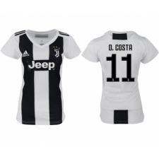 2018-19 Juventus 11 D COSTA Home Women Soccer Jersey