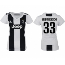 2018-19 Juventus 33 BERNARDESCHI Home Women Soccer Jersey