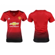 2018-19 Manchester United Home Women Soccer Jersey