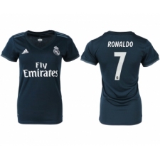 2018-19 Real Madrid 7 RONALDO Away Women Soccer Jersey