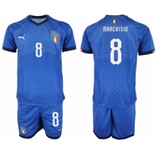 2018-19 Italy 8 MARCHISIO Home Soccer Jersey