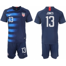2018-19 USA 13 JONES Away Soccer Jersey