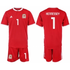 2018-19 Welsh 1 HENNESSEY Home Soccer Jersey