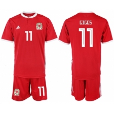 2018-19 Welsh 11 GIGGS Home Soccer Jersey