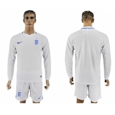 England Goalkeeper Home 2018 FIFA World Cup Long Sleeve Soccer Jersey