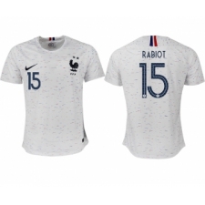 France 15 RABIOT Away 2018 FIFA World Cup Thailand Soccer Jersey