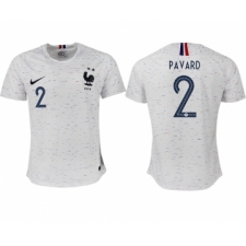 France 2 PAVARD Away 2018 FIFA World Cup Thailand Soccer Jersey
