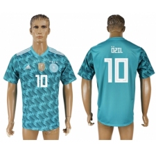 Germany 10 OZIL Away 2018 FIFA World Cup Thailand Soccer Jersey