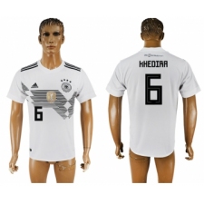 Germany 6 KHEDIRA Home 2018 FIFA World Cup Thailand Soccer Jersey