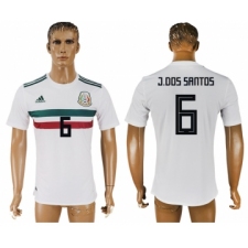 Mexico 6 J. DOS SANTOS Away 2018 FIFA World Cup Thailand Soccer Jersey