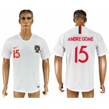 Portugal 15 ANDRE GOME Away 2018 FIFA World Cup Thailand Soccer Jersey