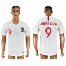 Portugal 9 ANDRE SILVA Away 2018 FIFA World Cup Thailand Soccer Jersey