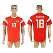 Russia 18 SHIRKOV Home 2018 FIFA World Cup Thailand Soccer Jersey