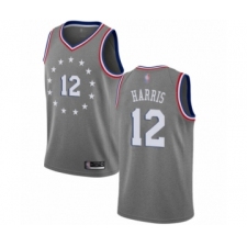 Youth Philadelphia 76ers #12 Tobias Harris Swingman Gray Basketball Jersey - City Edition