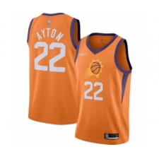 Men's Phoenix Suns #22 Deandre Ayton Authentic Orange Finished Basketball Jersey - Statement Edition