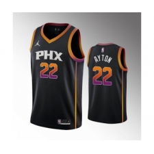 Men's Phoenix Suns #22 Deandre Ayton Balck Stitched Basketball Jersey