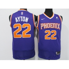 Men's Phoenix Suns #22 Deandre Ayton Swingman Purple Nike Finished Basketball Jersey