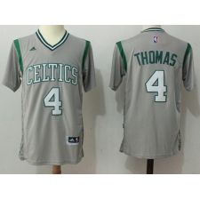 Boston Celtics #4 Isaiah Thomas Gray Pride Stitched NBA Jersey