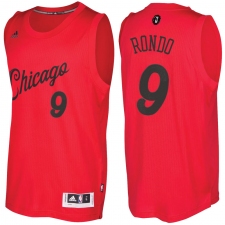 Men's Chicago Bulls #9 Rajon Rondo Red 2016-2017 Christmas Day NBA Swingman Jersey