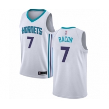Women's Jordan Charlotte Hornets #7 Dwayne Bacon Authentic White Basketball Jersey - Association Edition