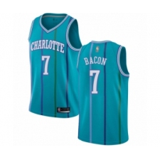 Youth Jordan Charlotte Hornets #7 Dwayne Bacon Authentic Aqua Hardwood Classics Basketball Jersey
