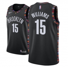 Men NBA 2018-19 Brooklyn Nets #15 Alan Williams City Edition Black Jersey