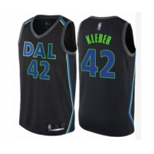 Men's Dallas Mavericks #42 Maxi Kleber Authentic Black Basketball Jersey - City Edition