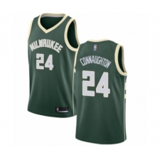 Youth Milwaukee Bucks #24 Pat Connaughton Swingman Green Basketball Jersey - Icon Edition