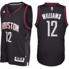 Men's Houston Rockets #12 Lou Williams adidas Black Swingman Space City Jersey