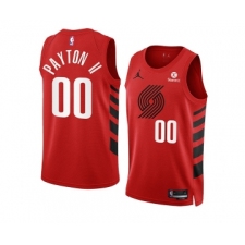 Men's Portland Trail Blazers #00 Gary Payton II 2022-23 Red Statement Edition Swingman Stitched Basketball Jersey