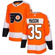 Youth Adidas Philadelphia Flyers #35 Steve Mason Orange Home Authentic Stitched NHL Jersey