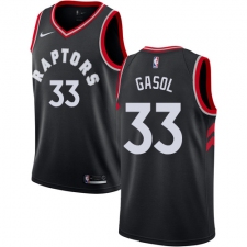 Women's Nike Toronto Raptors #33 Marc Gasol Black NBA Swingman Statement Edition Jersey
