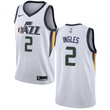Women's Nike Utah Jazz #2 Joe Ingles White NBA Swingman Association Edition Jersey
