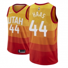 Men NBA 2018-19 Utah Jazz #44 Isaac Haas City Edition Red Jersey