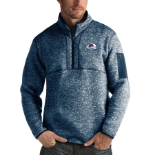 Men's Colorado Avalanche Antigua Fortune Quarter-Zip Pullover Jacket Royal