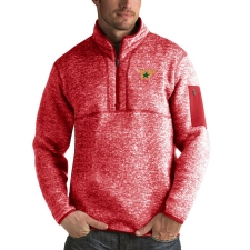 Men's Dallas Stars Antigua Fortune Quarter-Zip Pullover Jacket Red