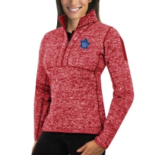 Toronto Maple Leafs Antigua Women's Fortune Zip Pullover Sweater Red