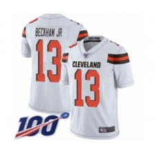 Youth Cleveland Browns #13 Odell Beckham Jr. White 100th Season Vapor Untouchable Limited Player Football Jersey
