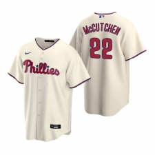 Men's Nike Philadelphia Phillies #22 Andrew McCutchen Cream Alternate Stitched Baseball Jersey