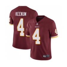 Youth Washington Redskins #4 Case Keenum Burgundy Red Team Color Vapor Untouchable Limited Player Football Jerseys