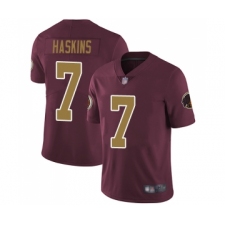 Youth Washington Redskins #7 Dwayne Haskins Burgundy Red Gold Number Alternate 80TH Anniversary Vapor Untouchable Limited Player Football Jersey